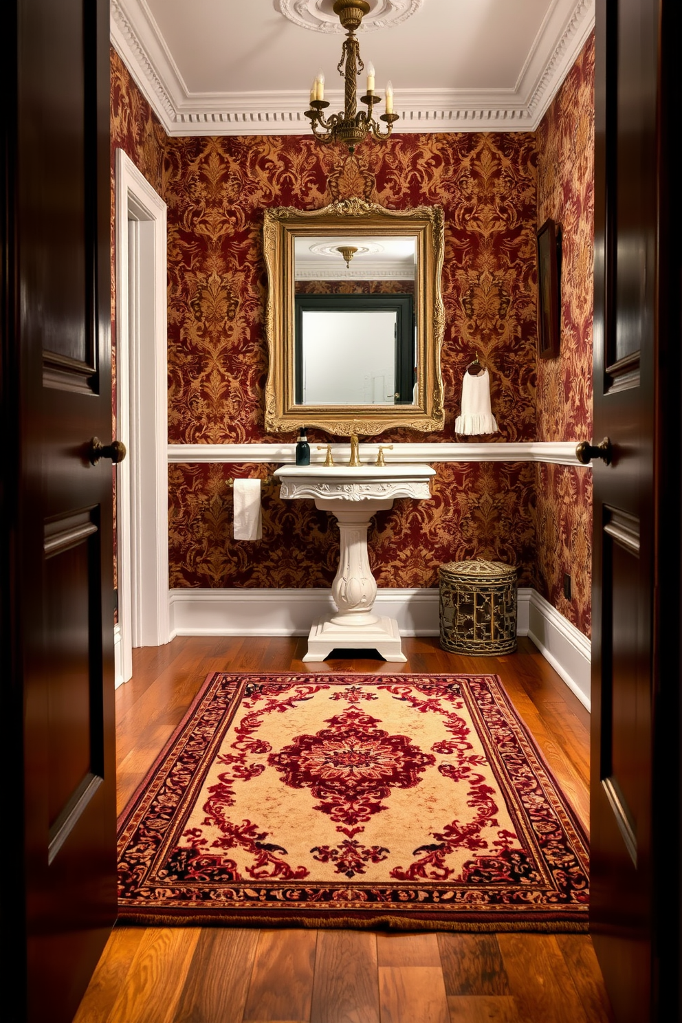 Victorian Powder Room Design Ideas 18