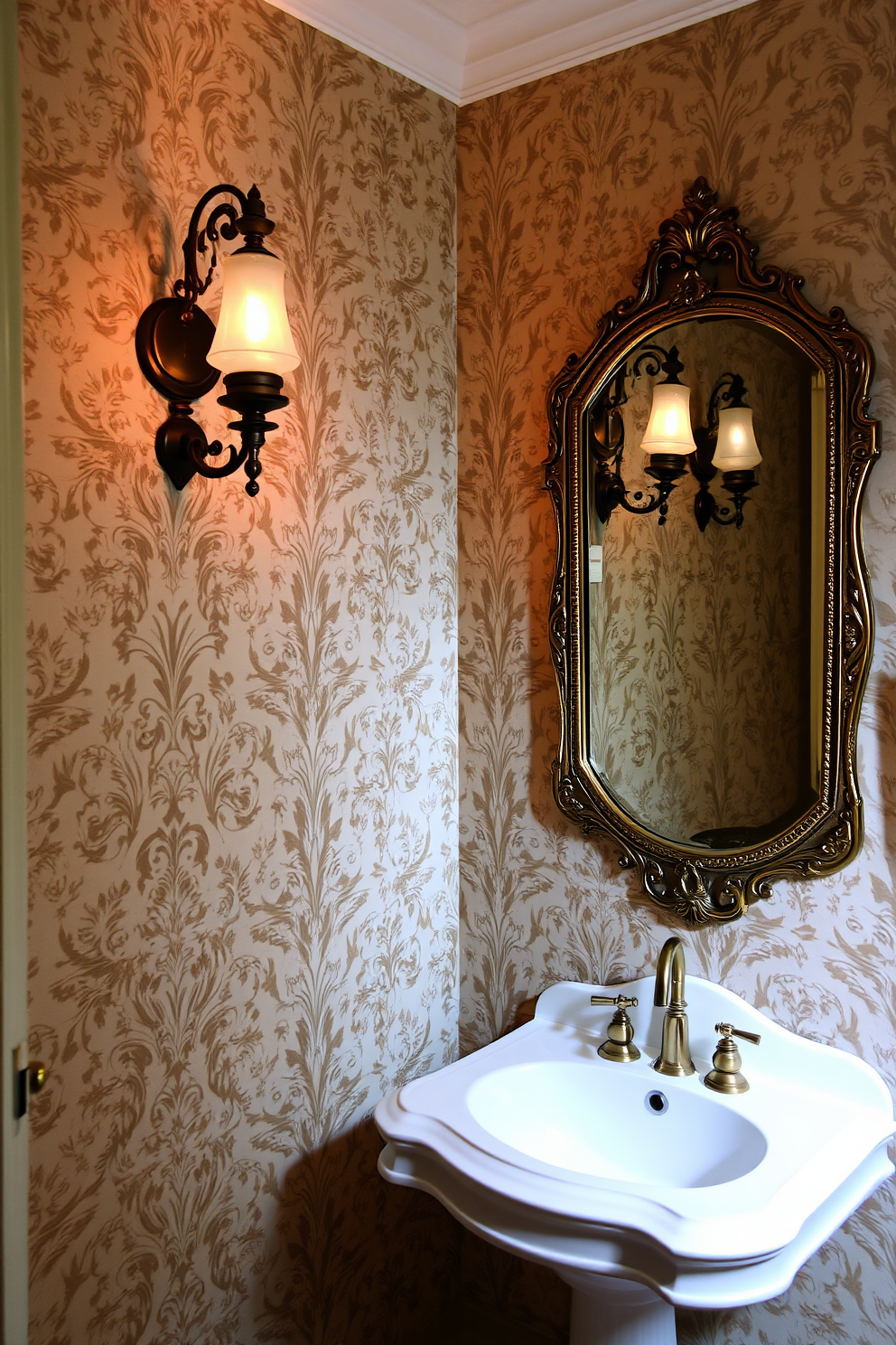 Victorian Powder Room Design Ideas 23