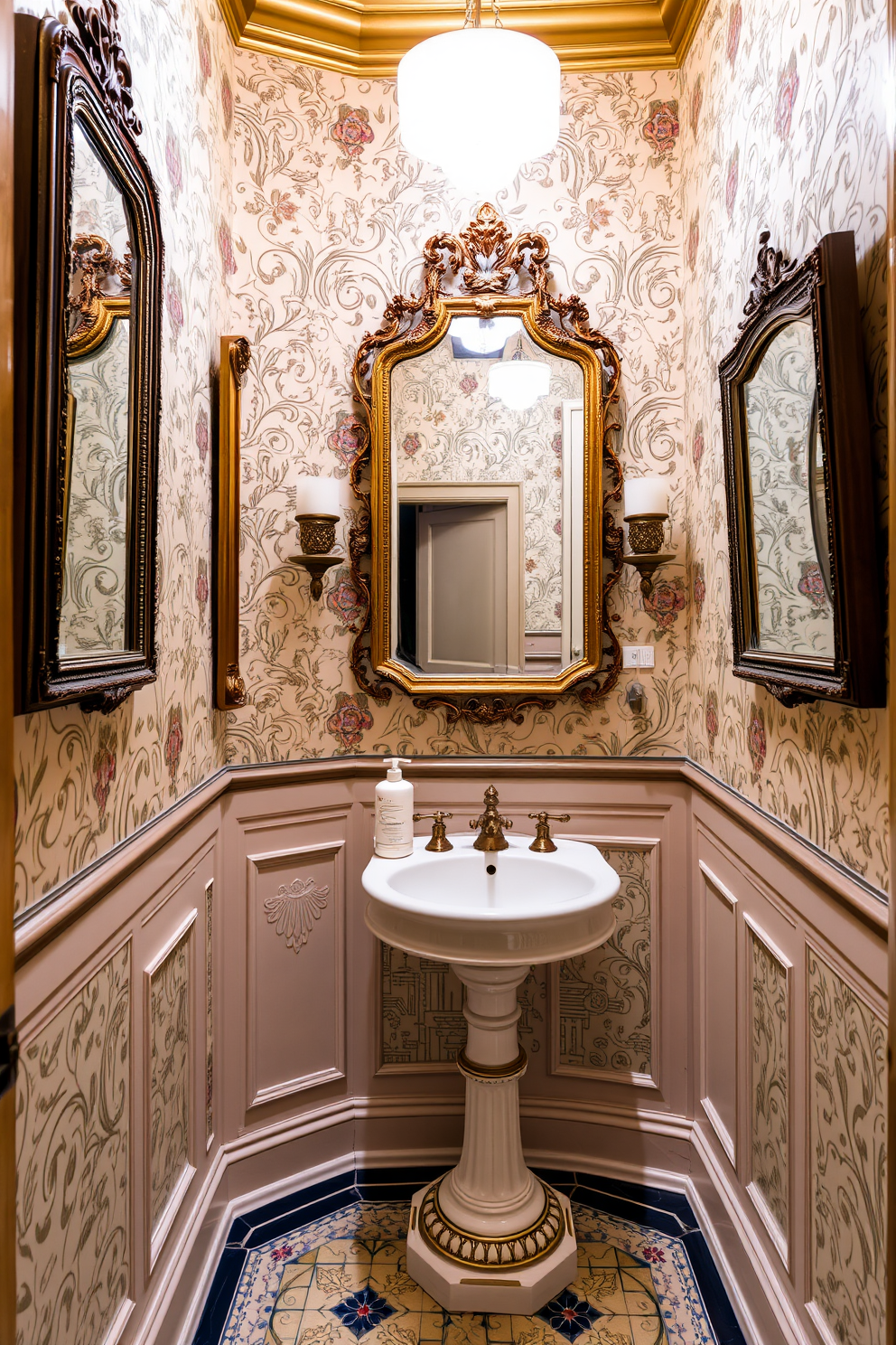 Victorian Powder Room Design Ideas 28