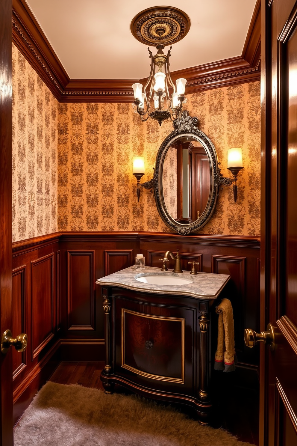 Victorian Powder Room Design Ideas 29