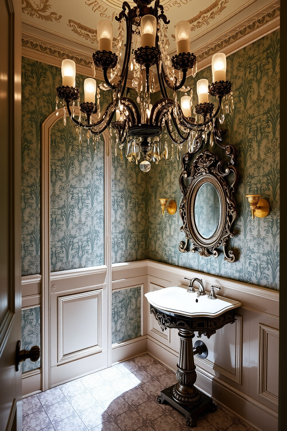 Victorian Powder Room Design Ideas 5