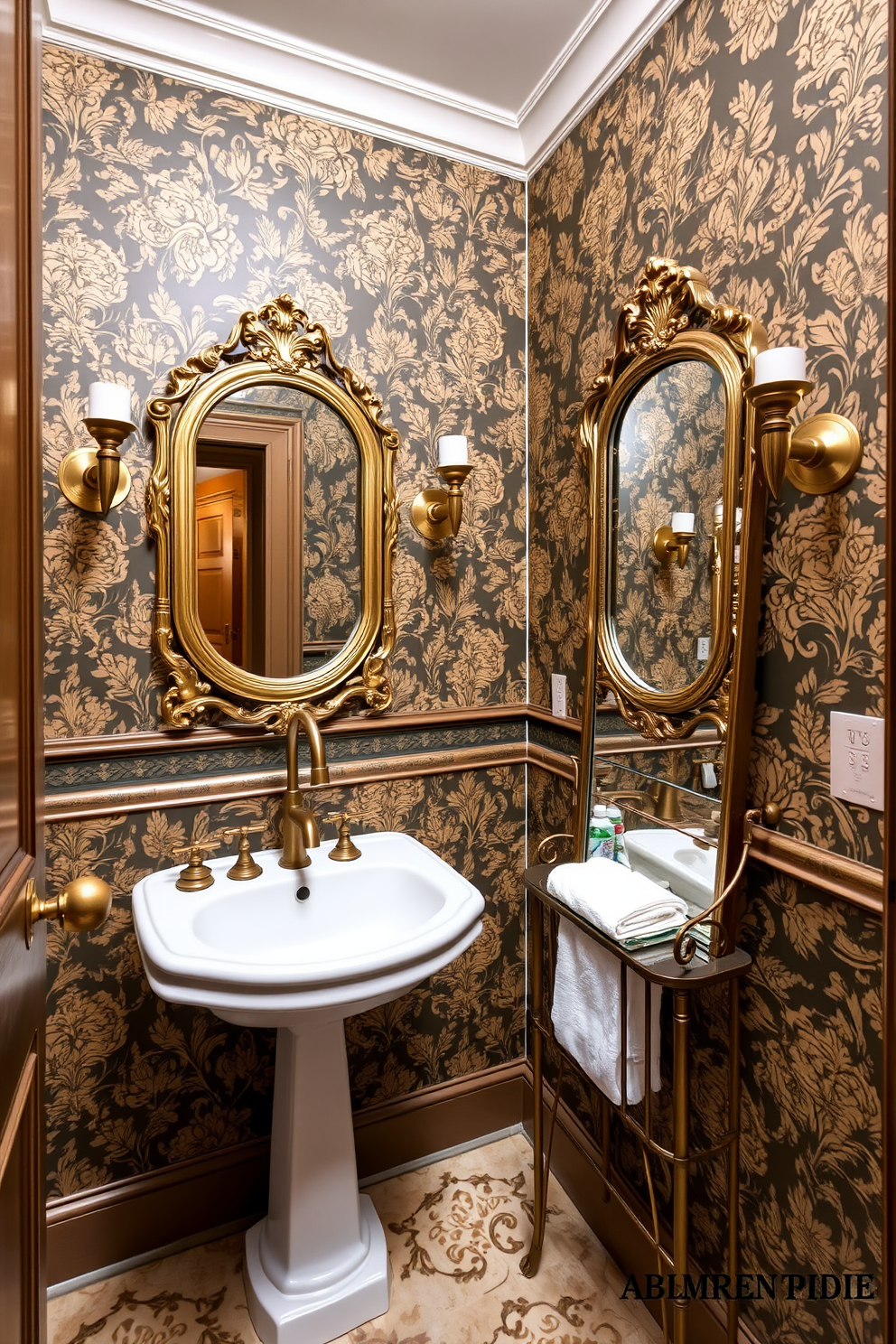 Victorian Powder Room Design Ideas 7