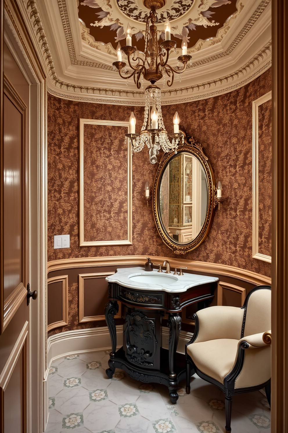 Victorian Powder Room Design Ideas 8