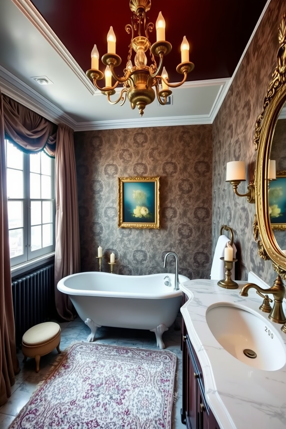 Victorian Powder Room Design Ideas 9