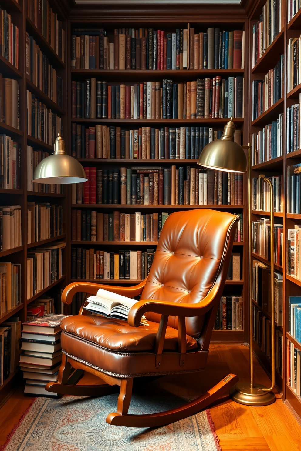 Vintage Home Library Design Ideas 24