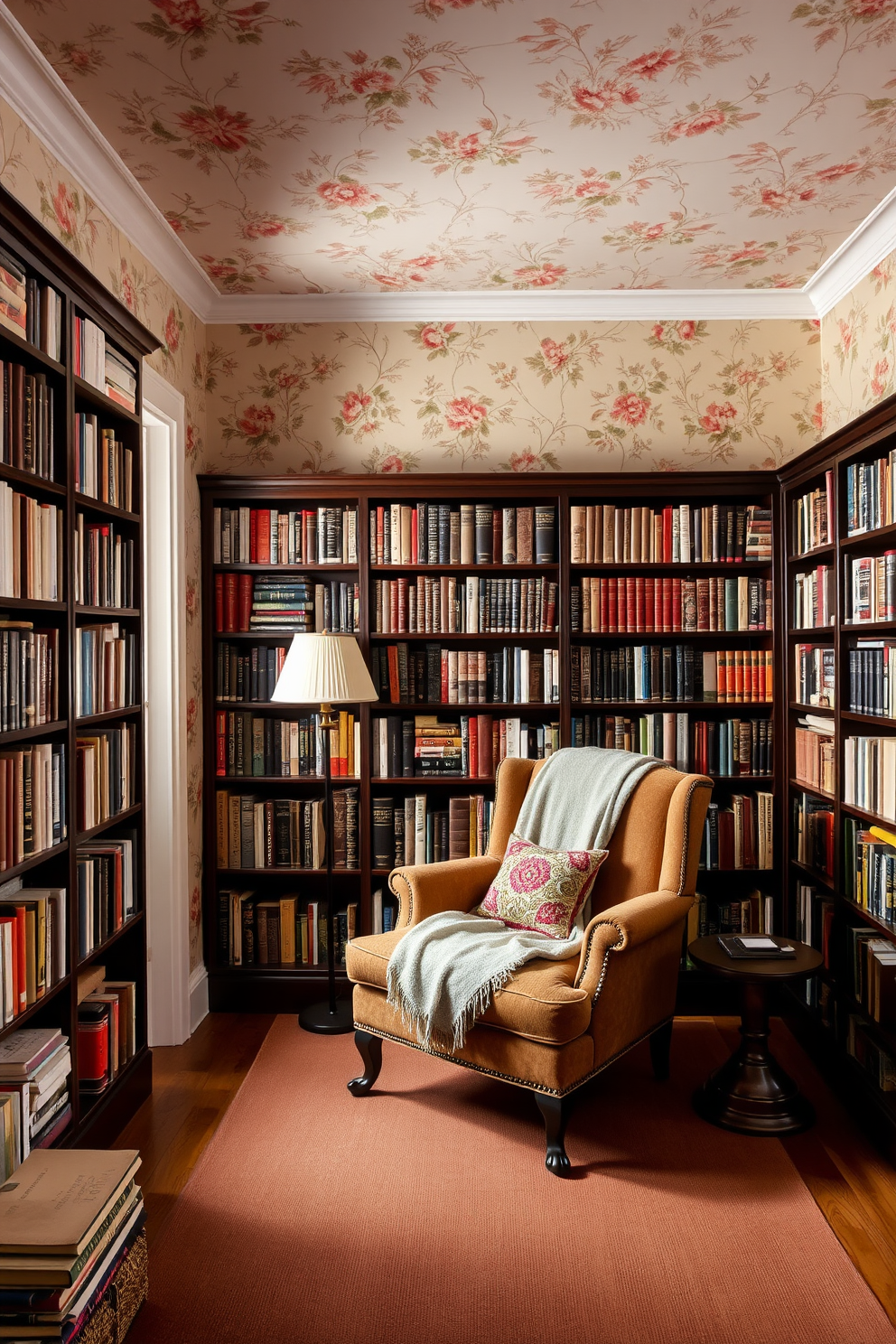 Vintage Home Library Design Ideas 26