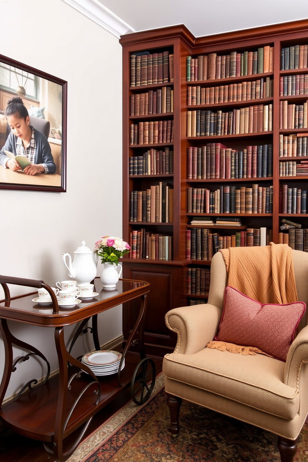 Vintage Home Library Design Ideas 29