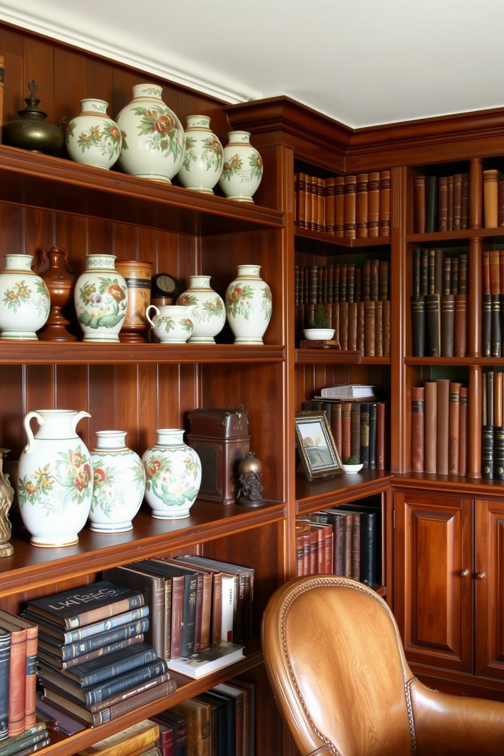 Vintage Home Library Design Ideas 30