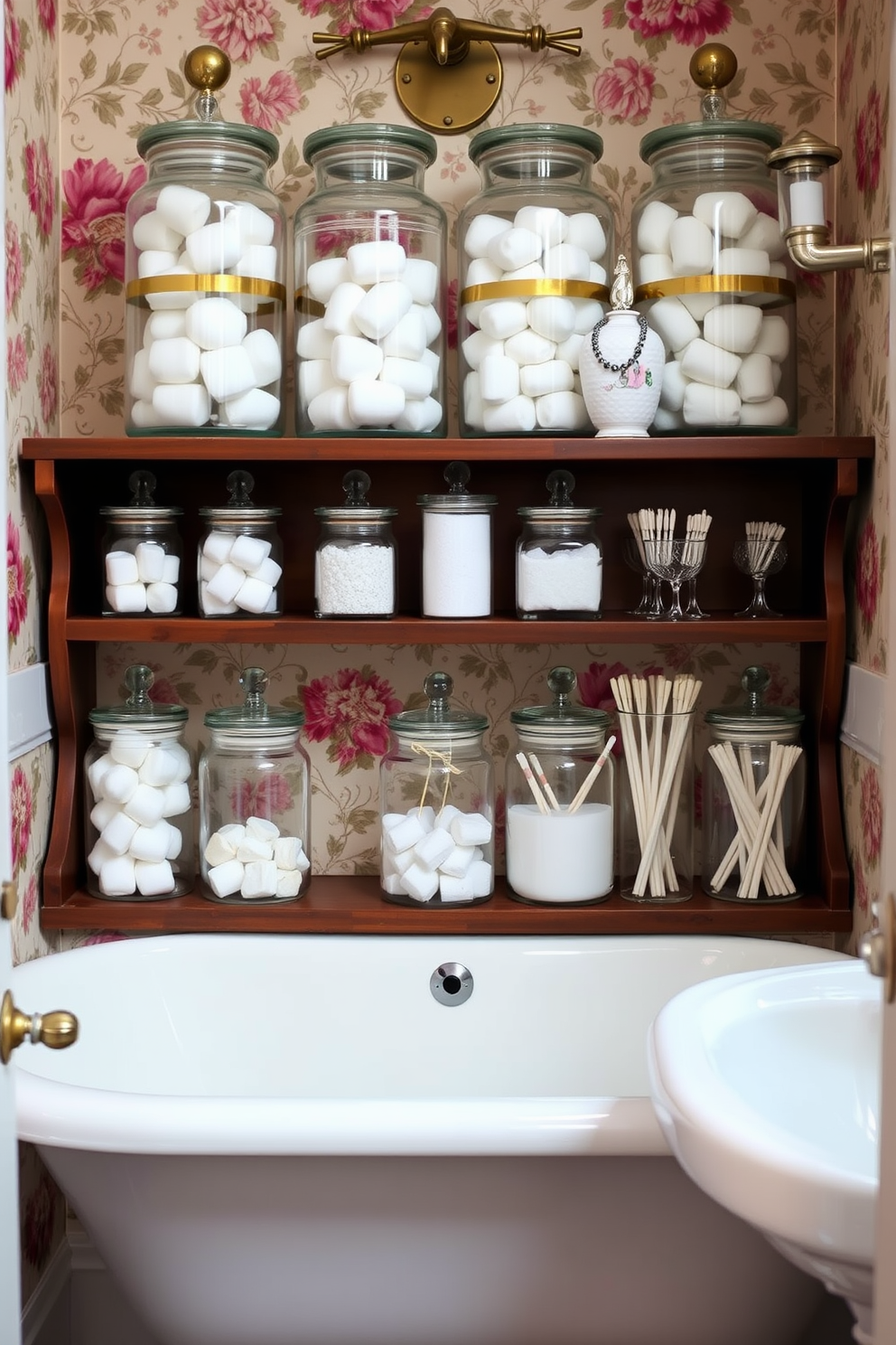 Vintage Powder Room Design Ideas 16