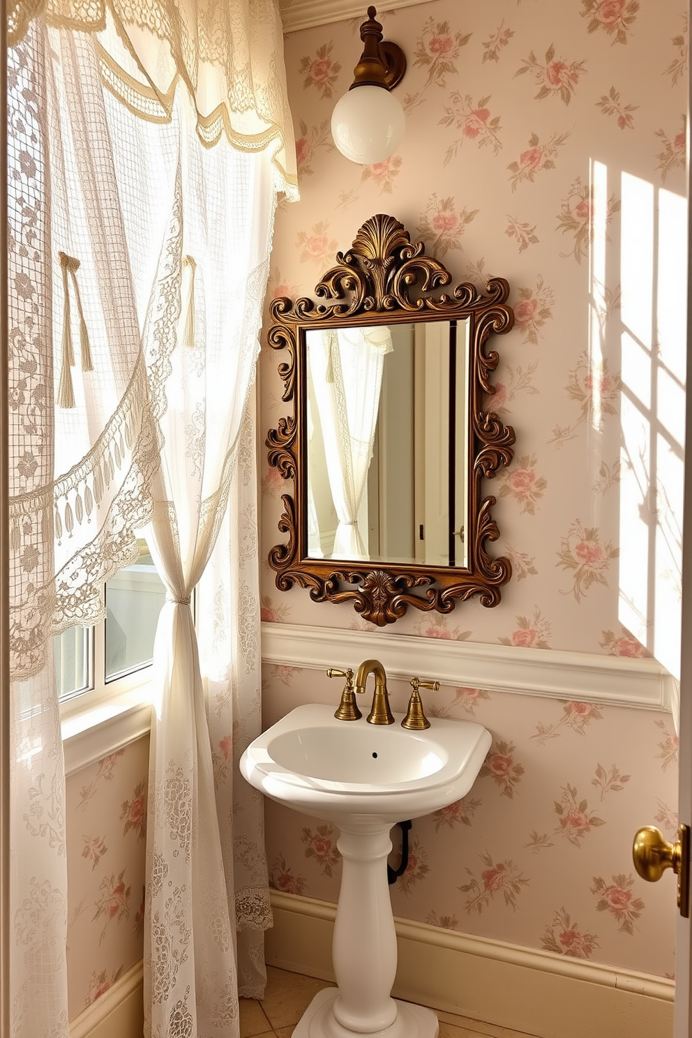 Vintage Powder Room Design Ideas 21