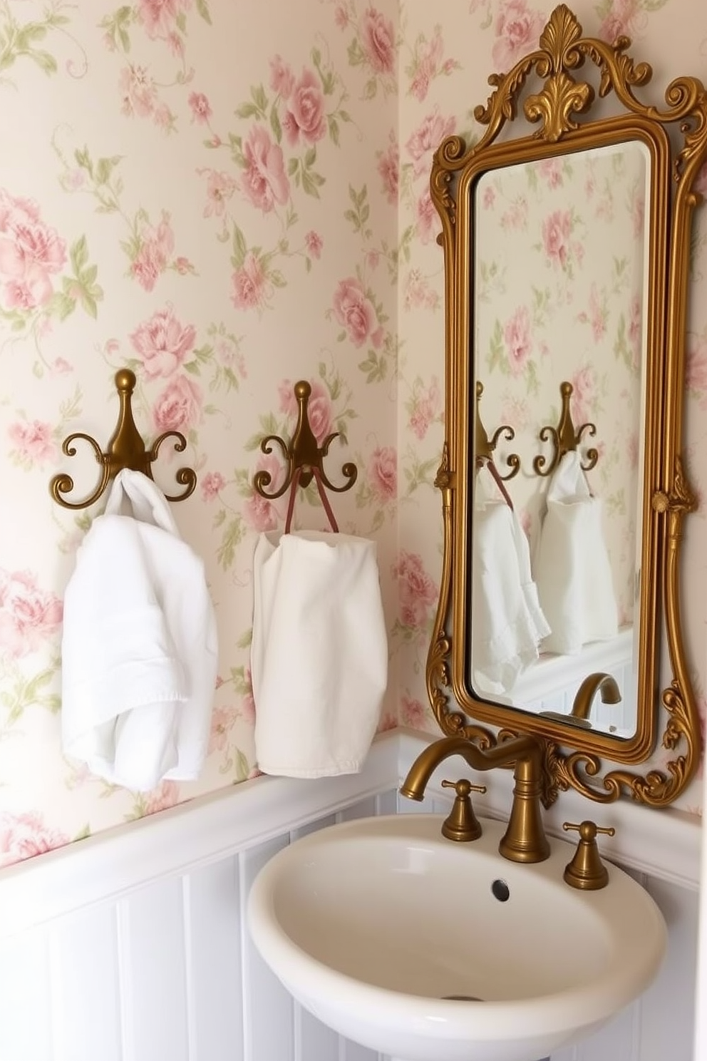 Vintage Powder Room Design Ideas 23