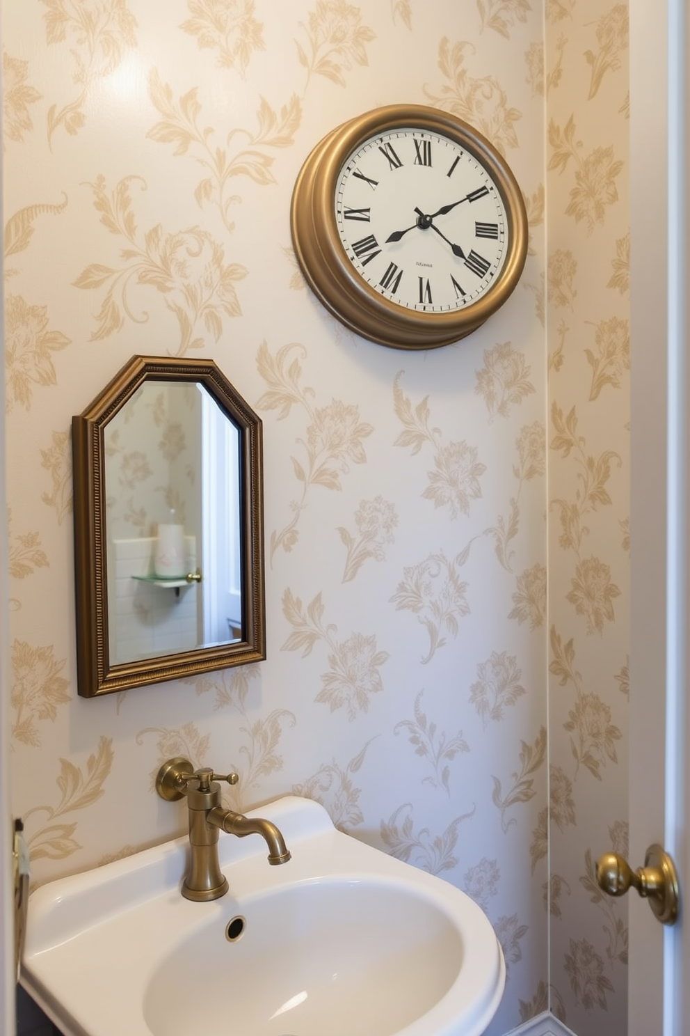 Vintage Powder Room Design Ideas 25