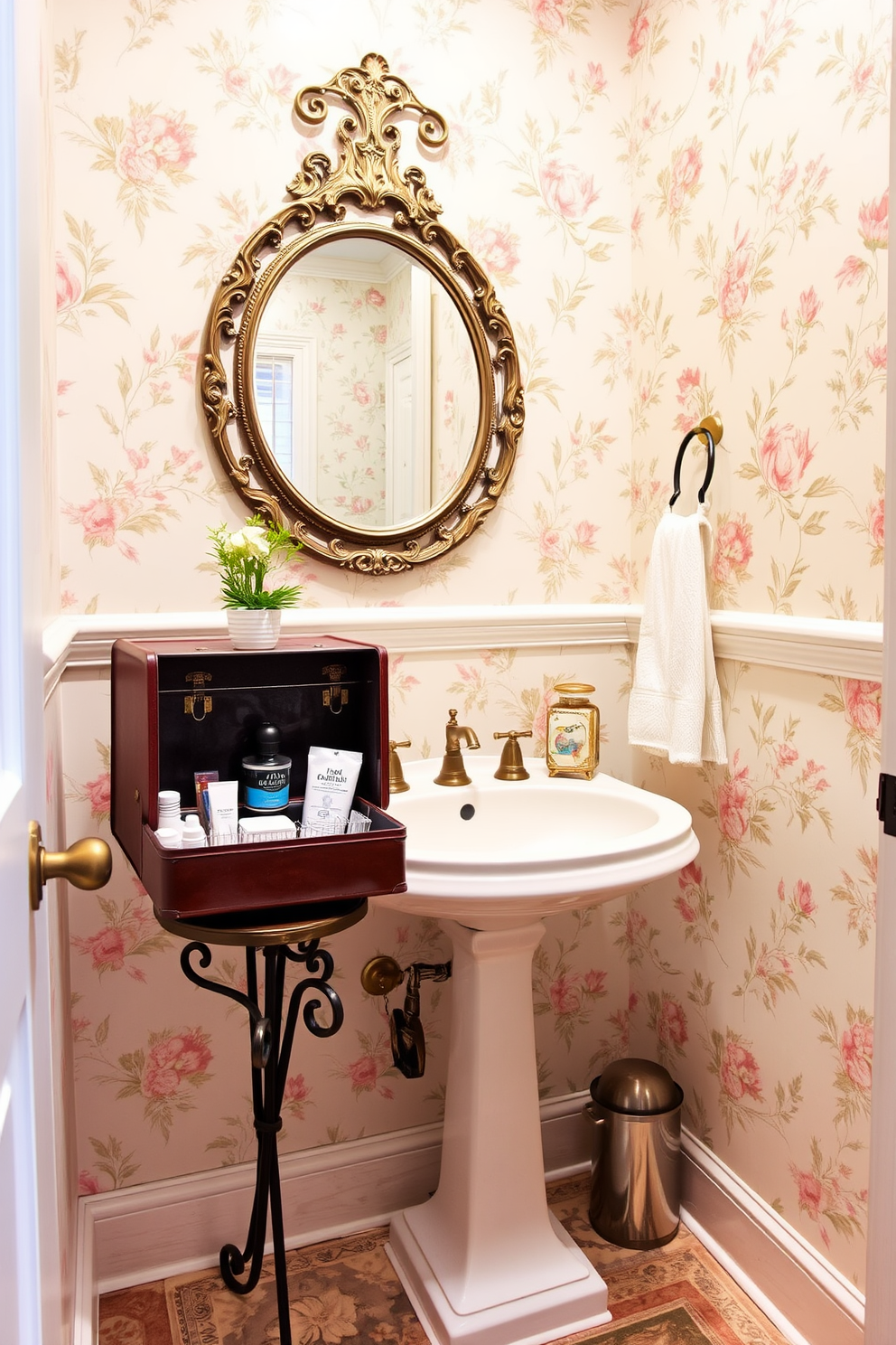 Vintage Powder Room Design Ideas 30