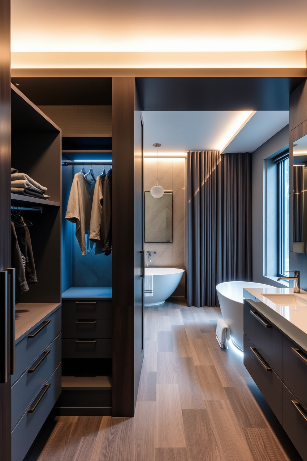 Walk In Closet With Bathroom Design Ideas 10