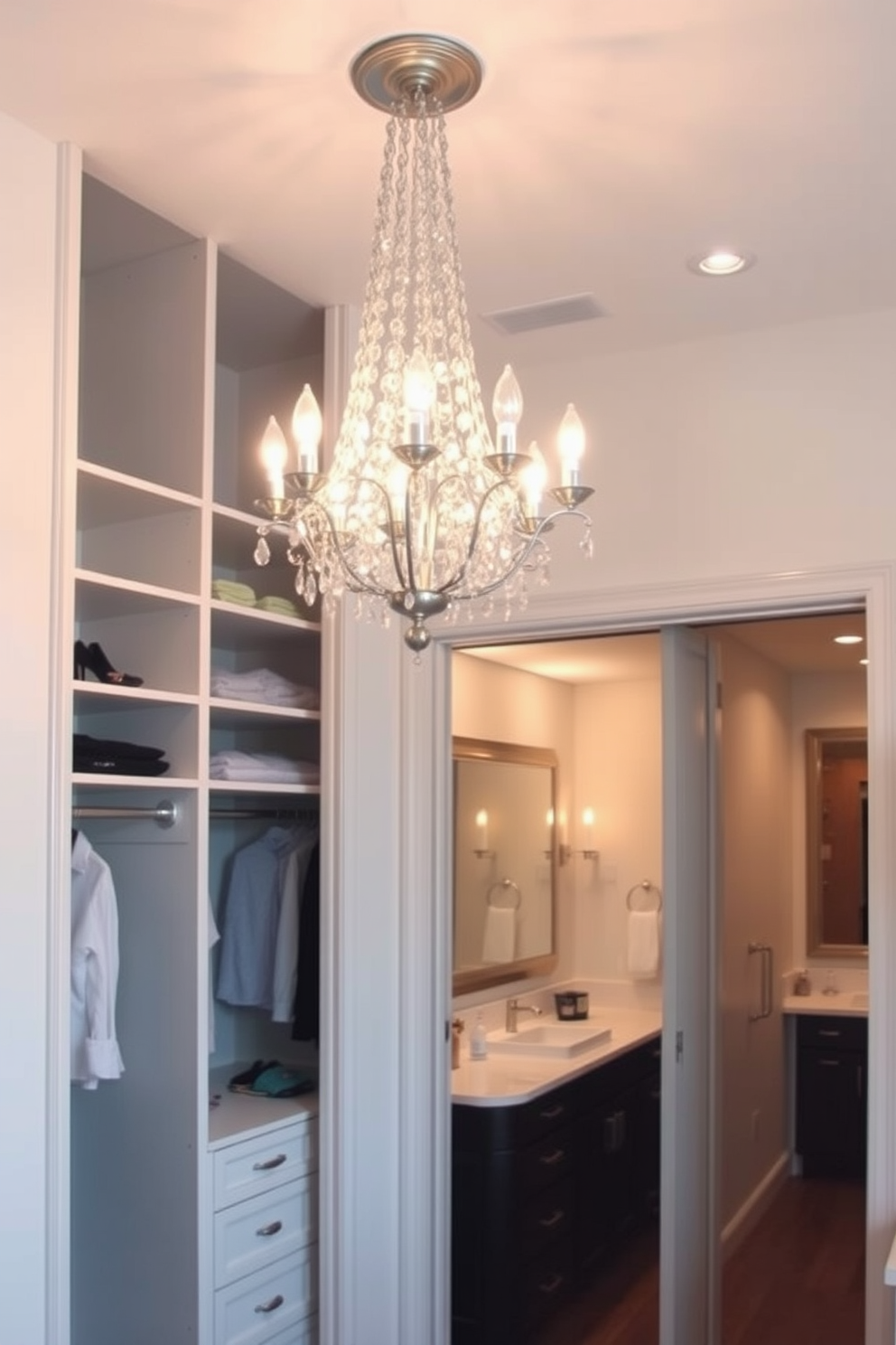 Walk In Closet With Bathroom Design Ideas 23