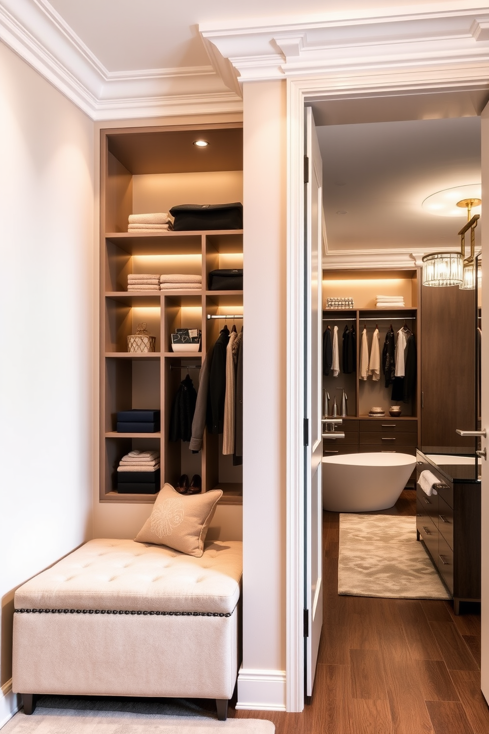 Walk In Closet With Bathroom Design Ideas 7