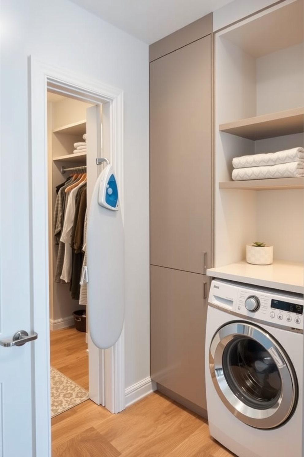 Walk In Closet With Laundry Design Ideas 21