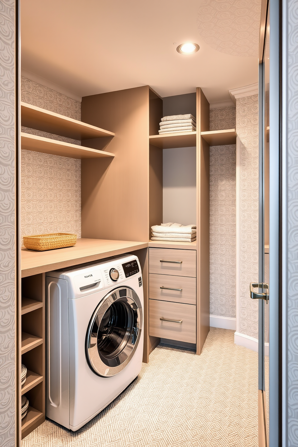 Walk In Closet With Laundry Design Ideas 22