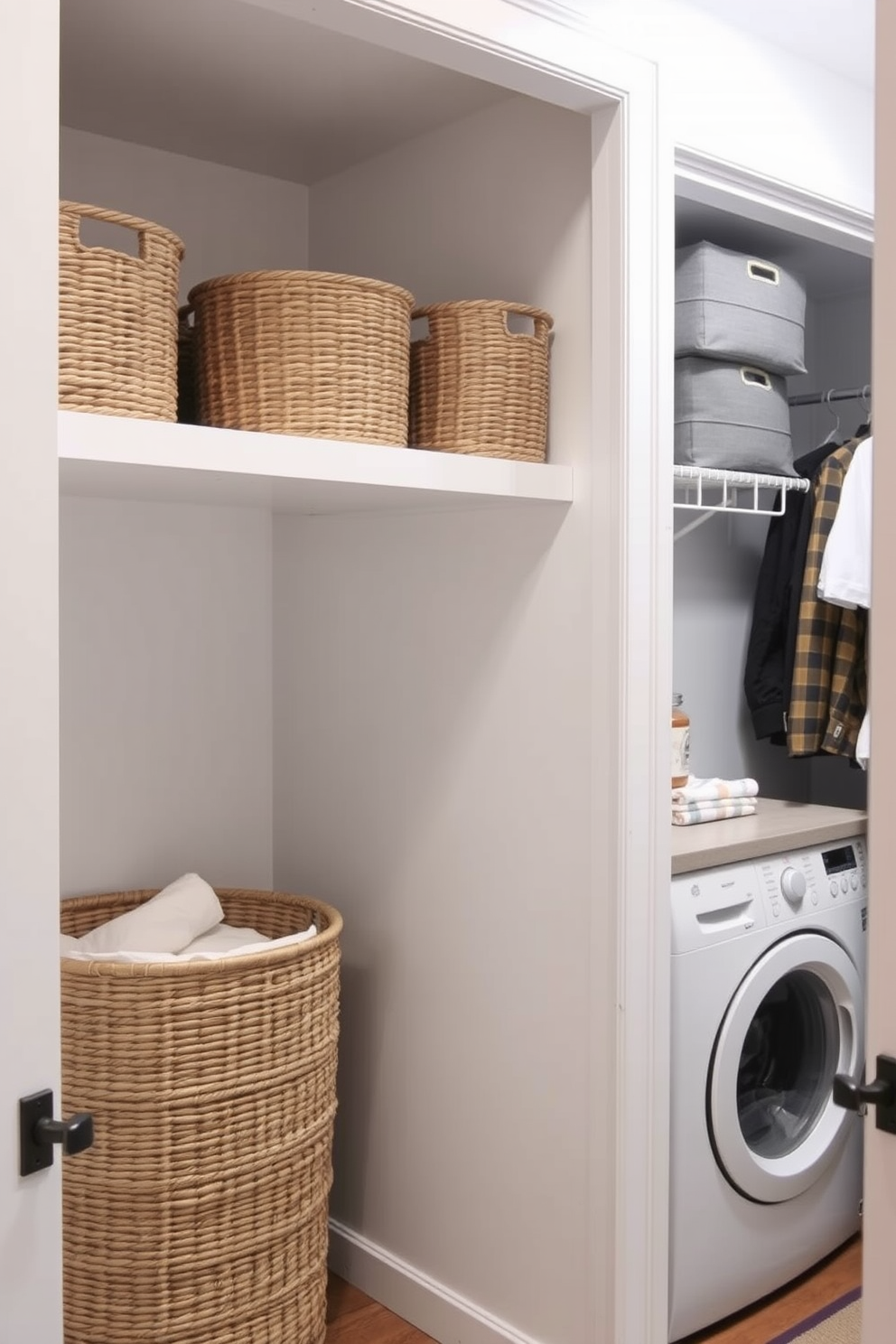 Walk In Closet With Laundry Design Ideas 24