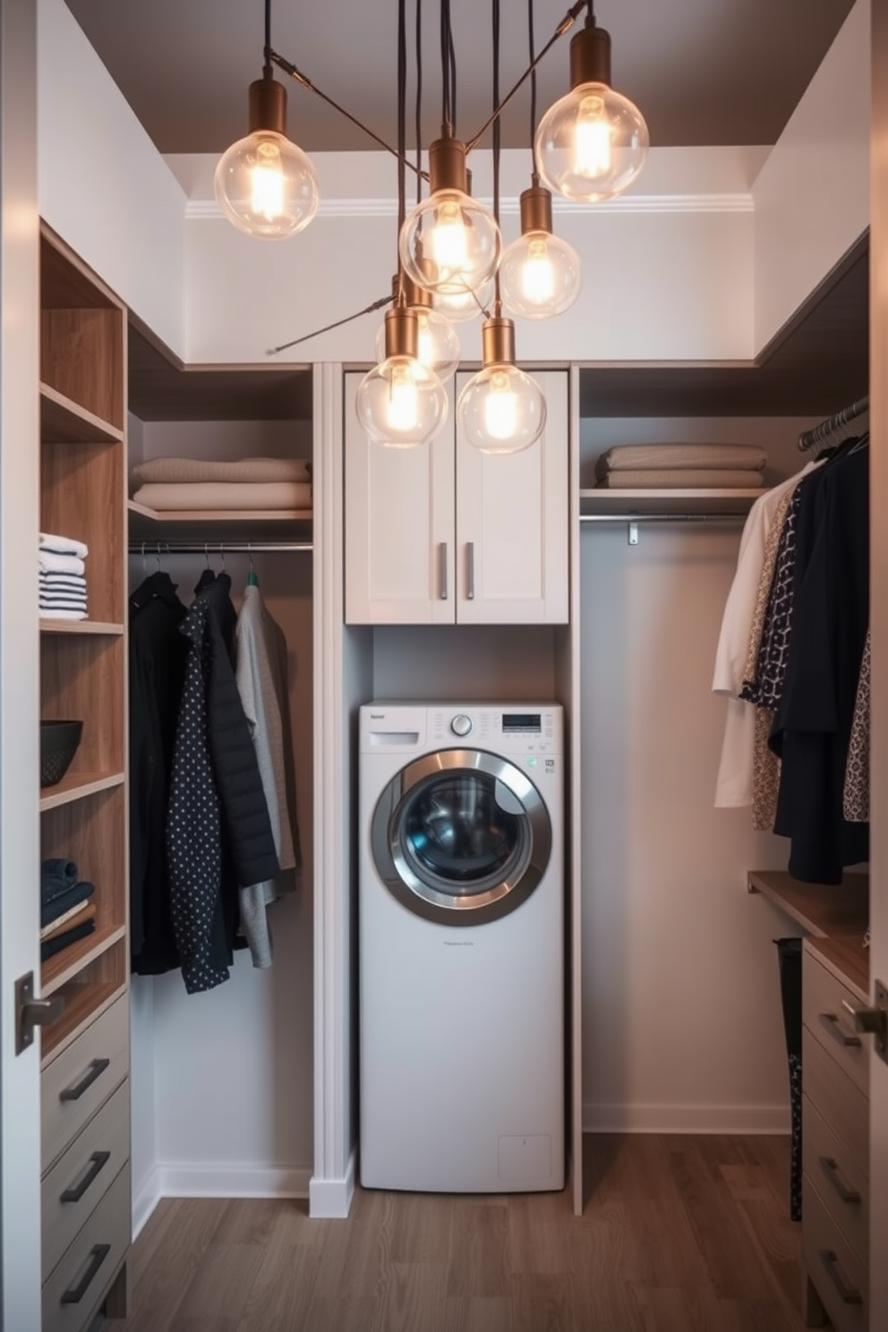 Walk In Closet With Laundry Design Ideas 30