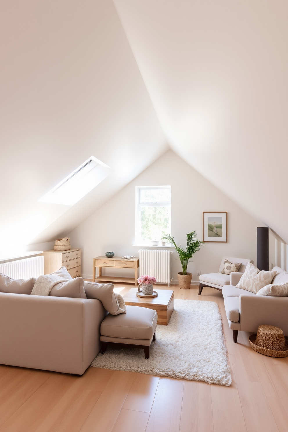 White Attic Room Design Ideas 21