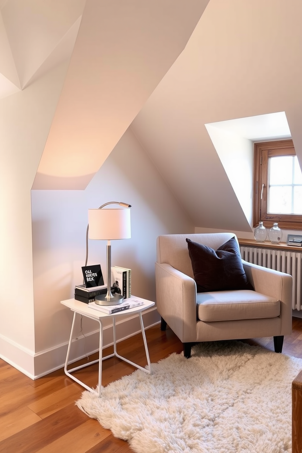 White Attic Room Design Ideas 24