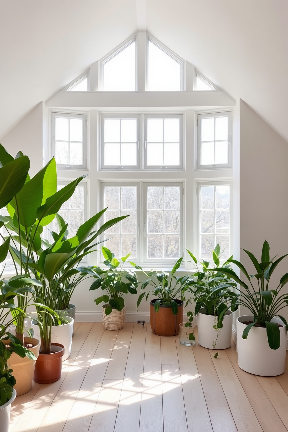 White Attic Room Design Ideas 30