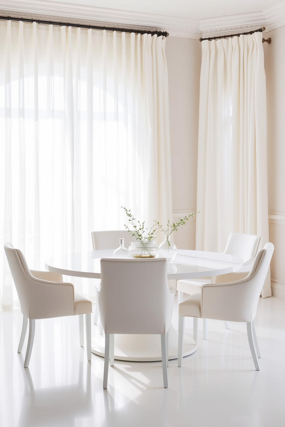 White Dining Room Design Ideas 23