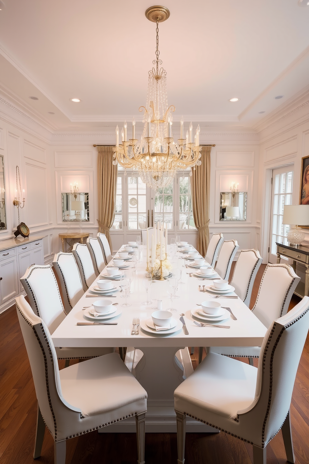 White Dining Room Design Ideas 26