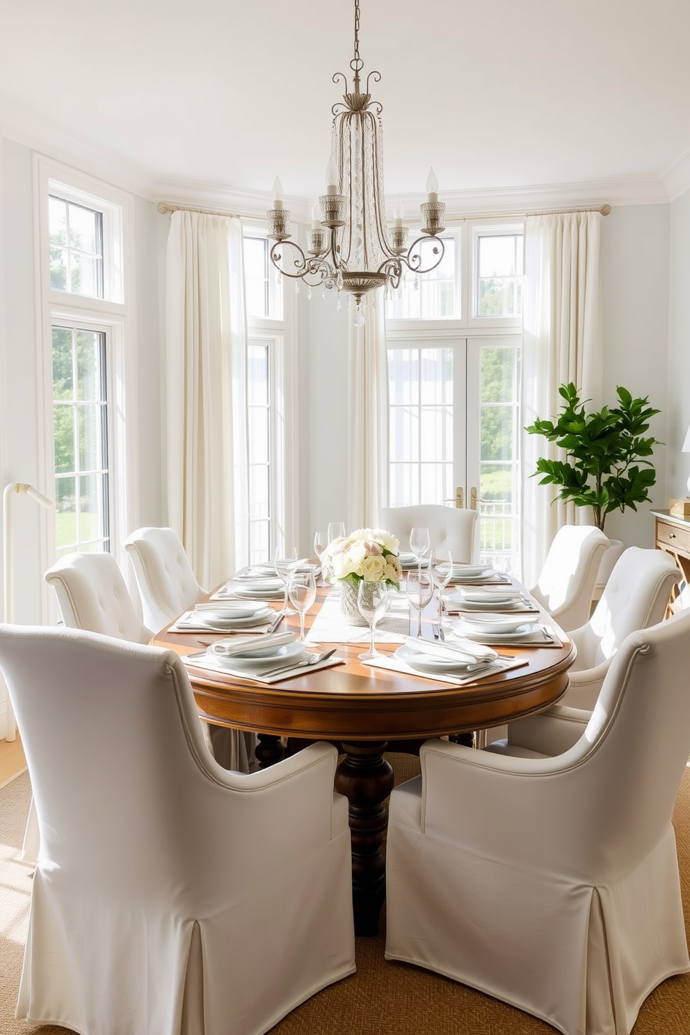 White Dining Room Design Ideas 5