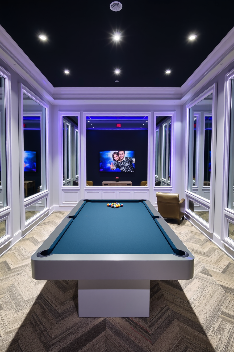 White Game Room Design Ideas 30