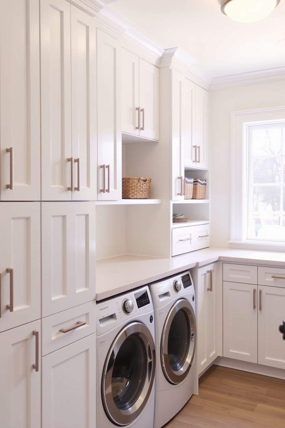 White Laundry Room Design Ideas 1