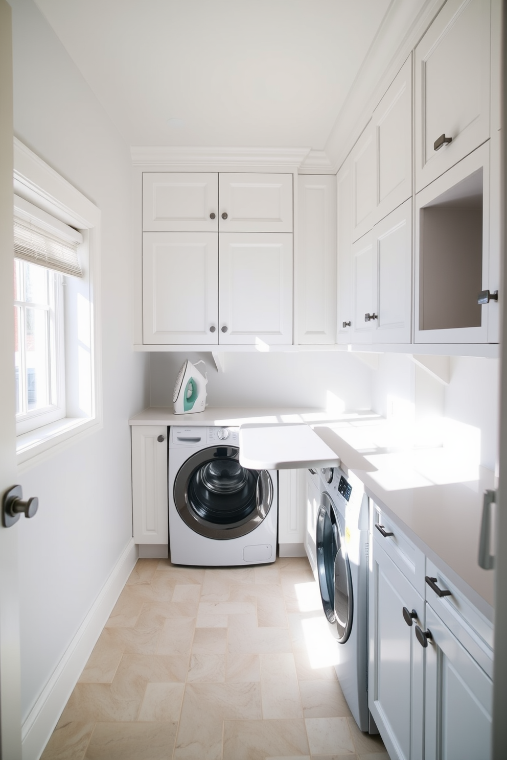 White Laundry Room Design Ideas 11