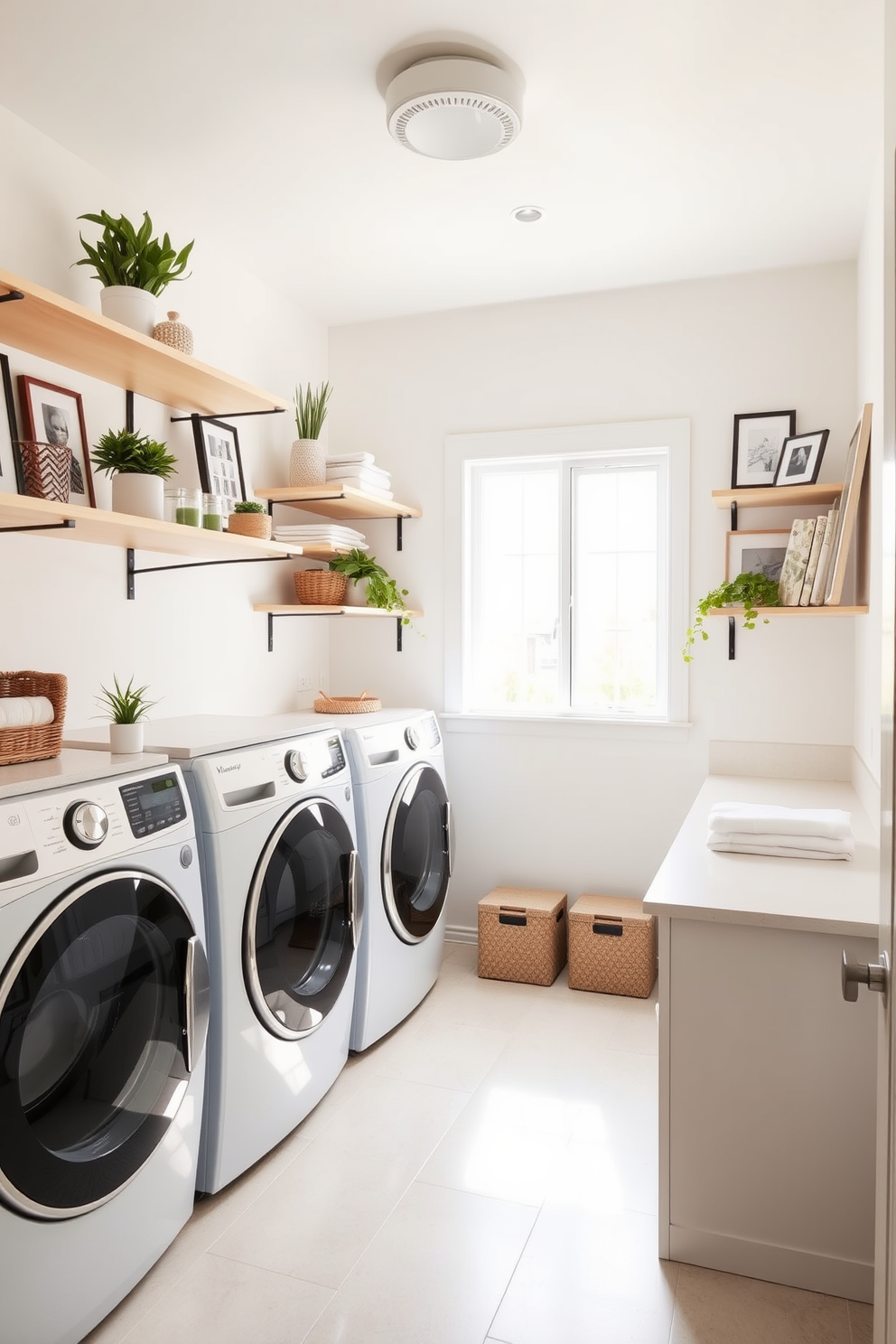 White Laundry Room Design Ideas 17