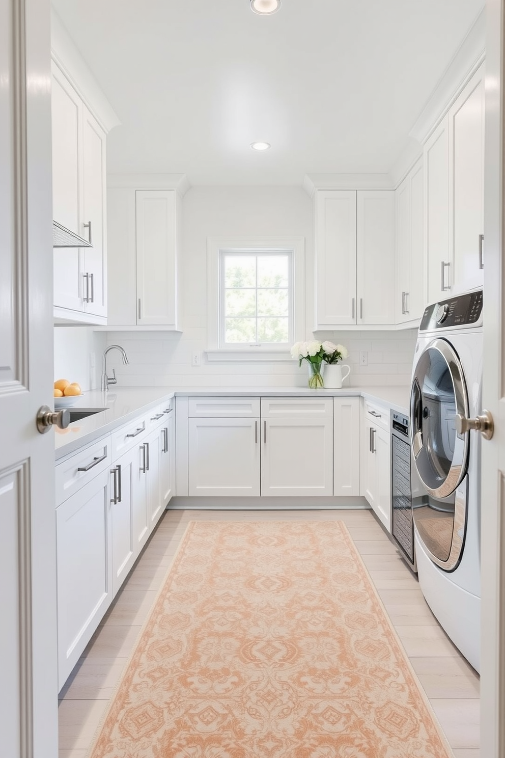 White Laundry Room Design Ideas 20