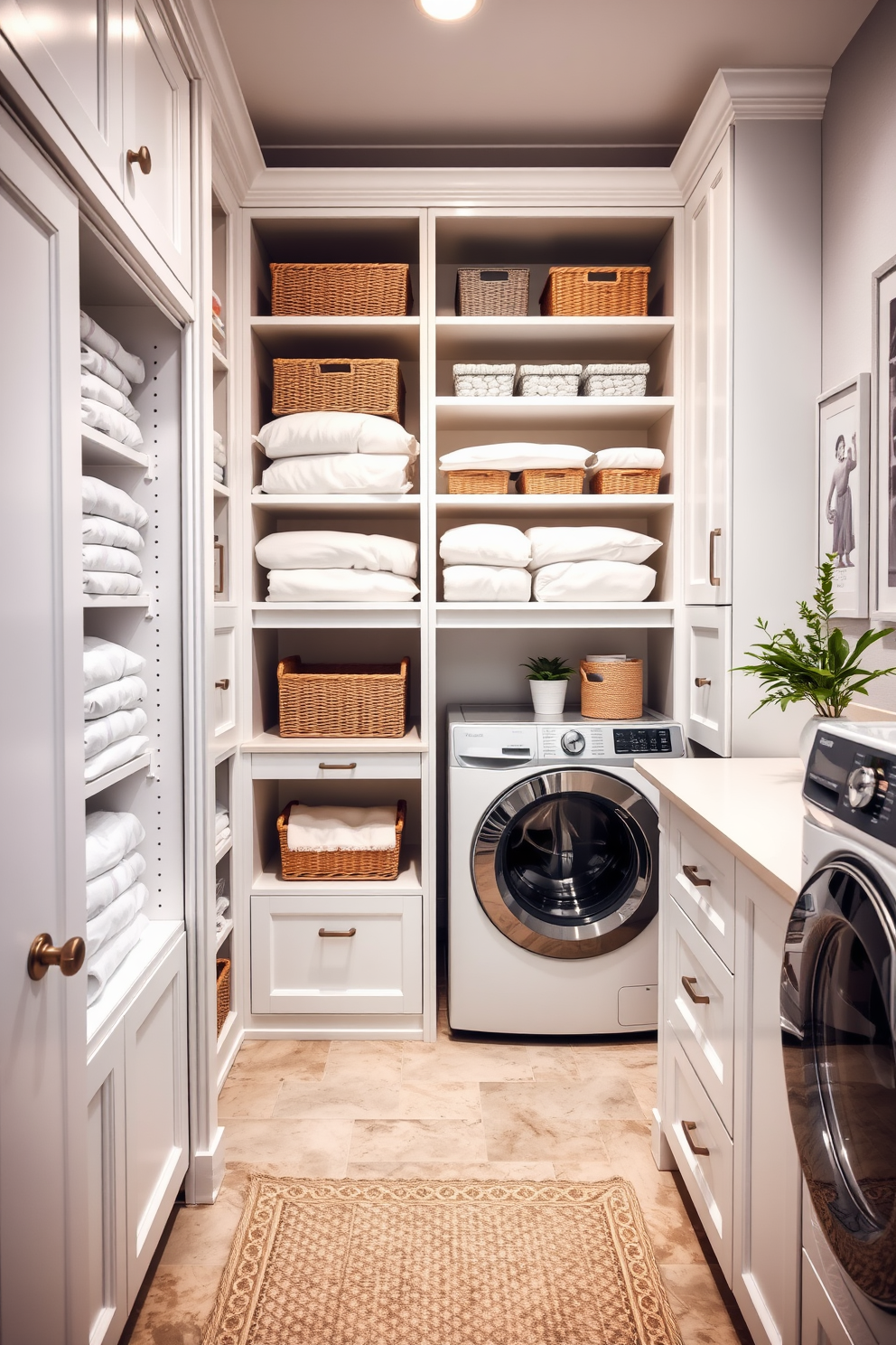 White Laundry Room Design Ideas 28