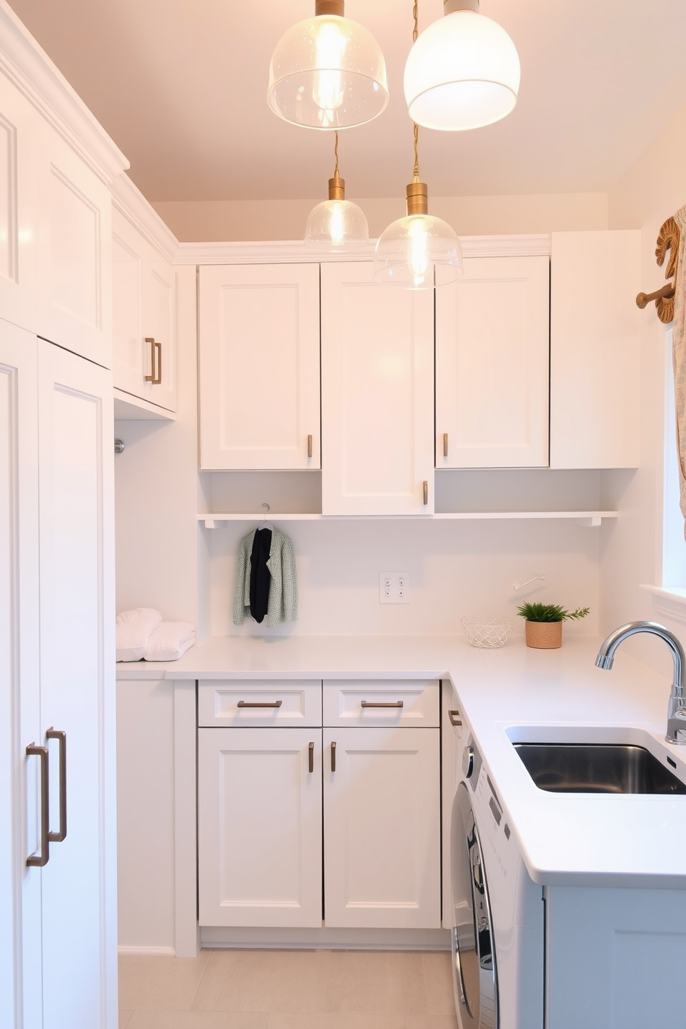 White Laundry Room Design Ideas 3