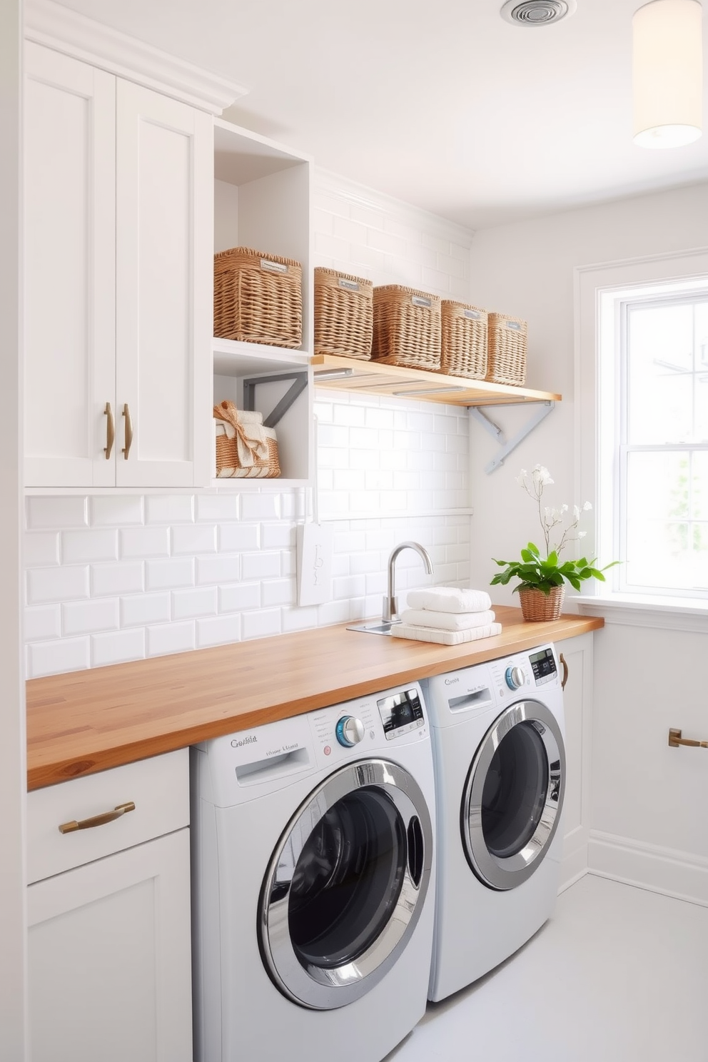 White Laundry Room Design Ideas 5