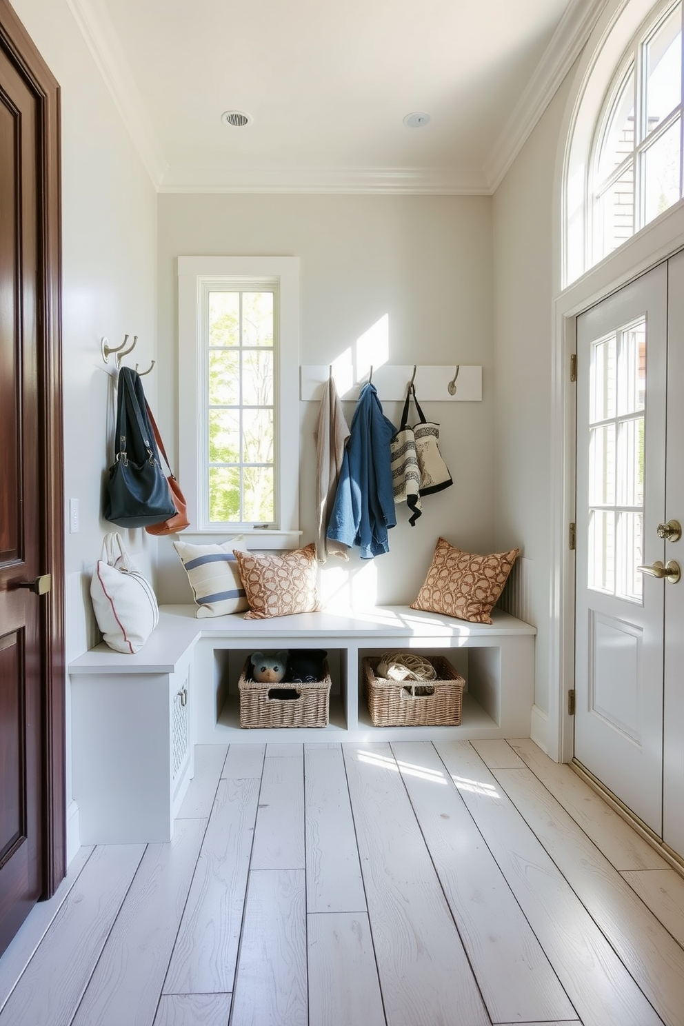 White Mudroom Design Ideas 18