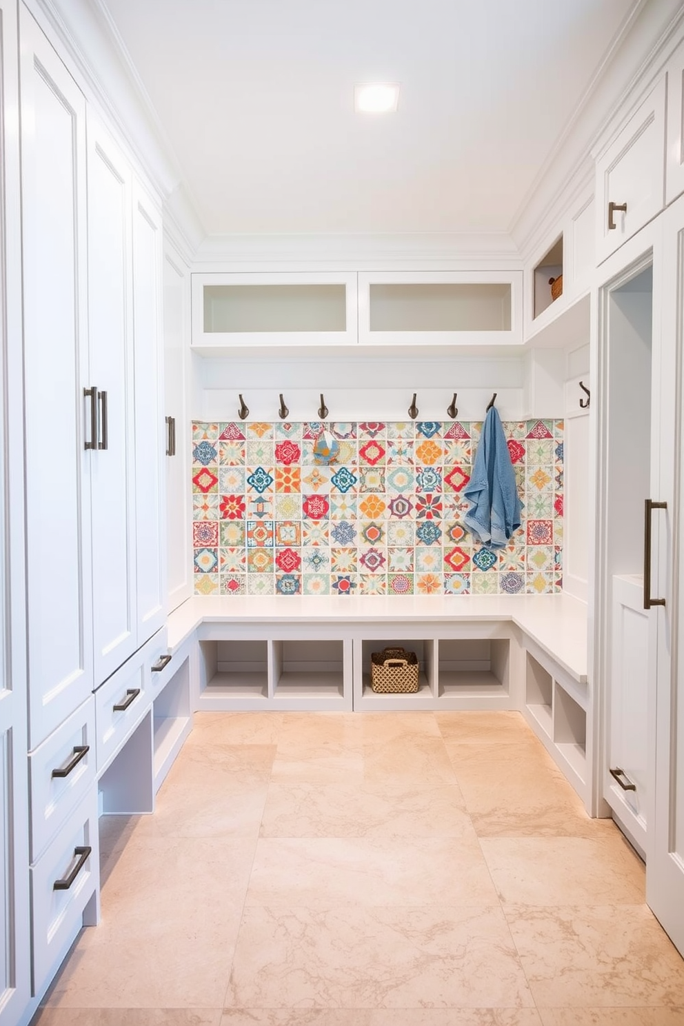 White Mudroom Design Ideas 20