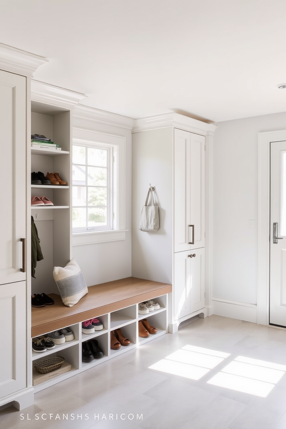 White Mudroom Design Ideas 21