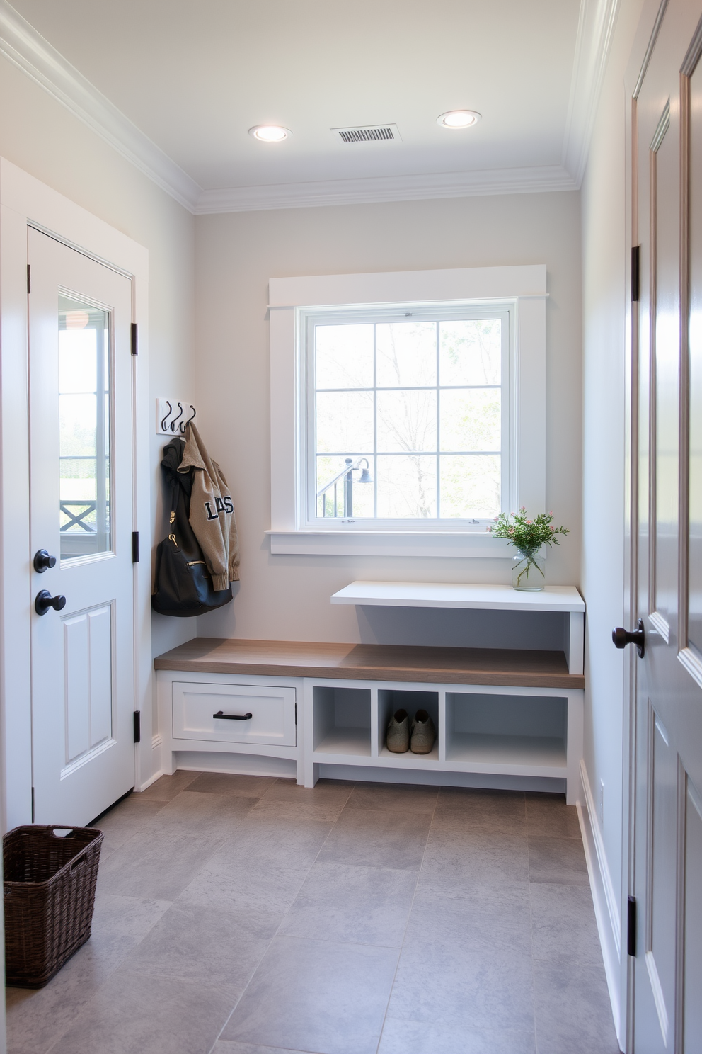 White Mudroom Design Ideas 27