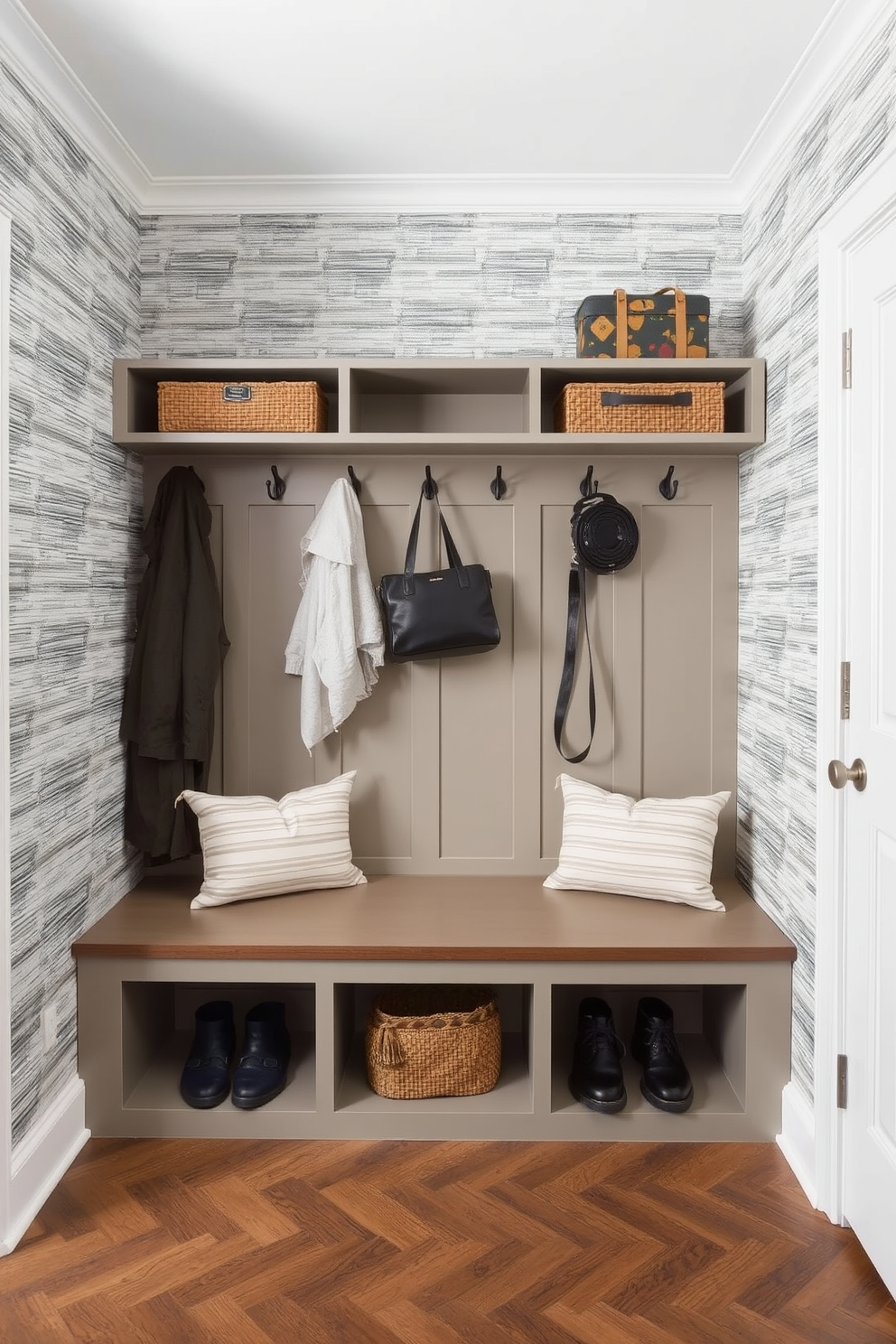 White Mudroom Design Ideas 28