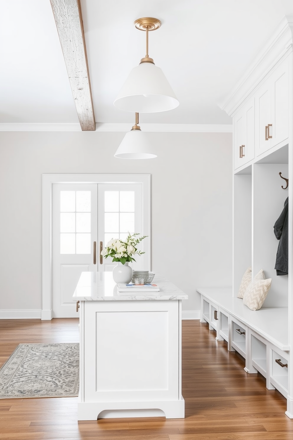 White Mudroom Design Ideas 7