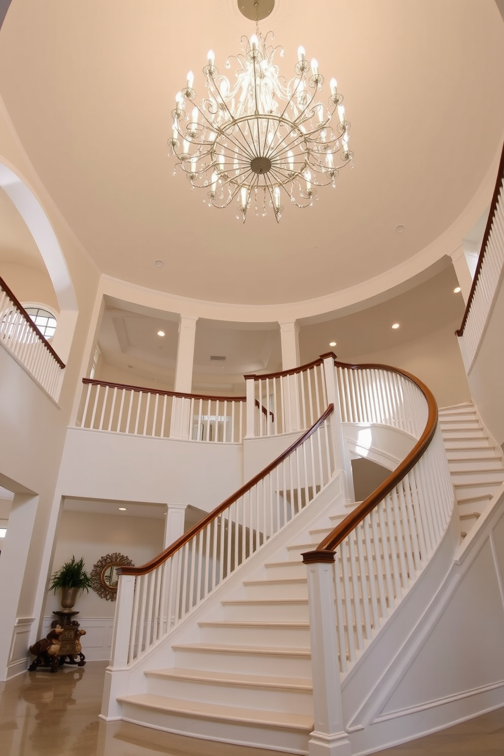 White Staircase Design Ideas 11