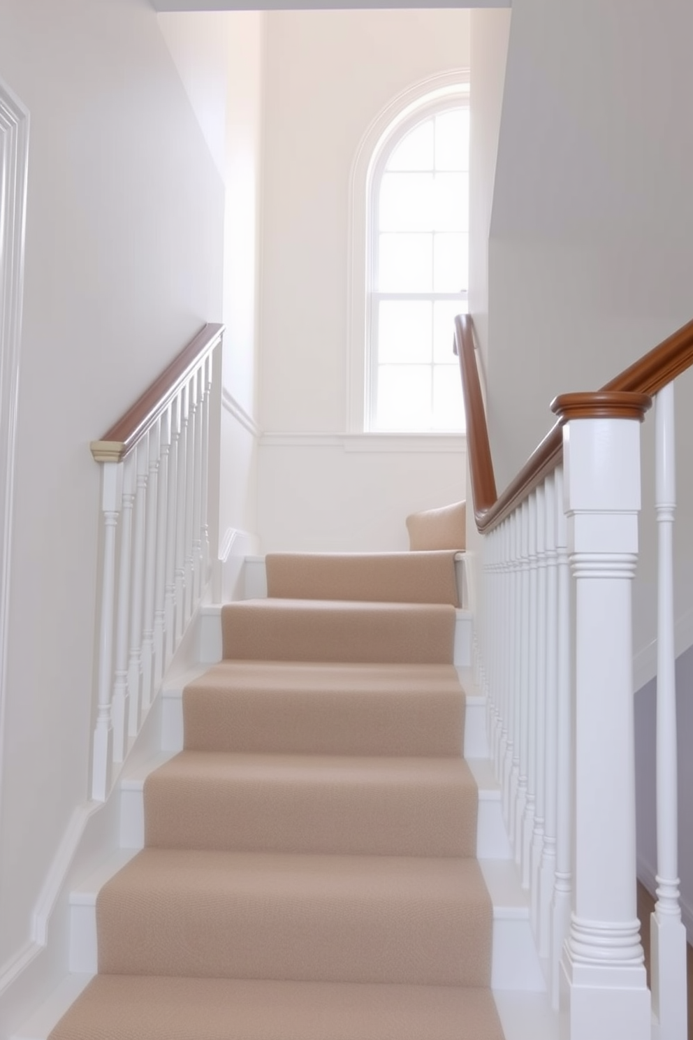 White Staircase Design Ideas 20