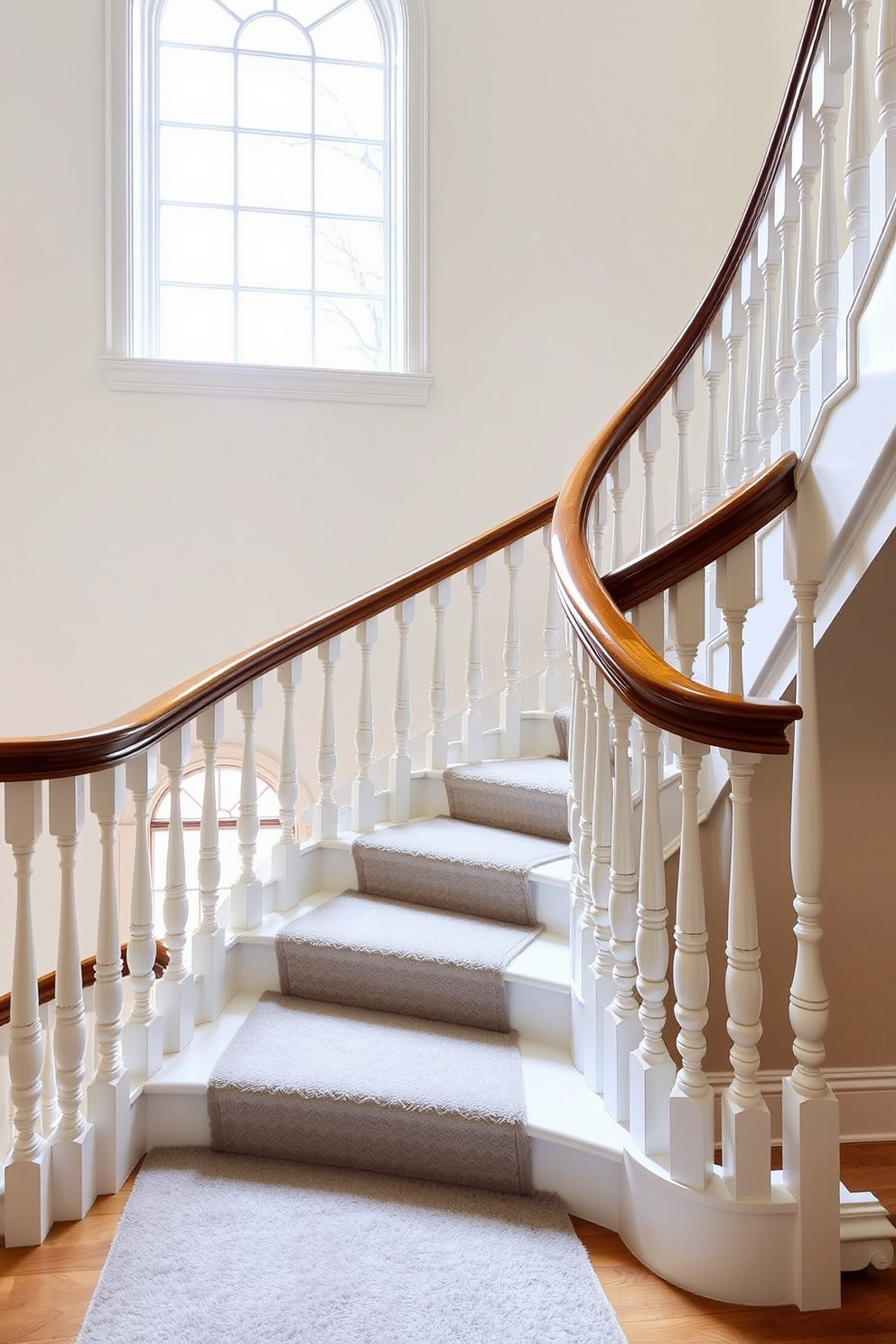 White Staircase Design Ideas 5