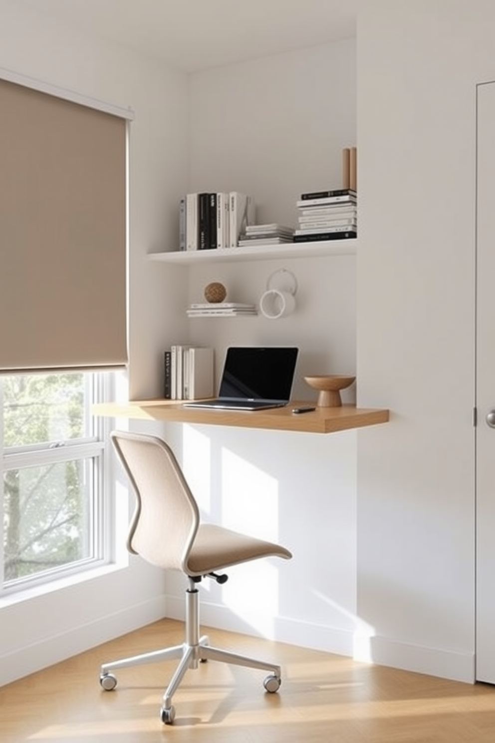 White Study Room Design Ideas 13