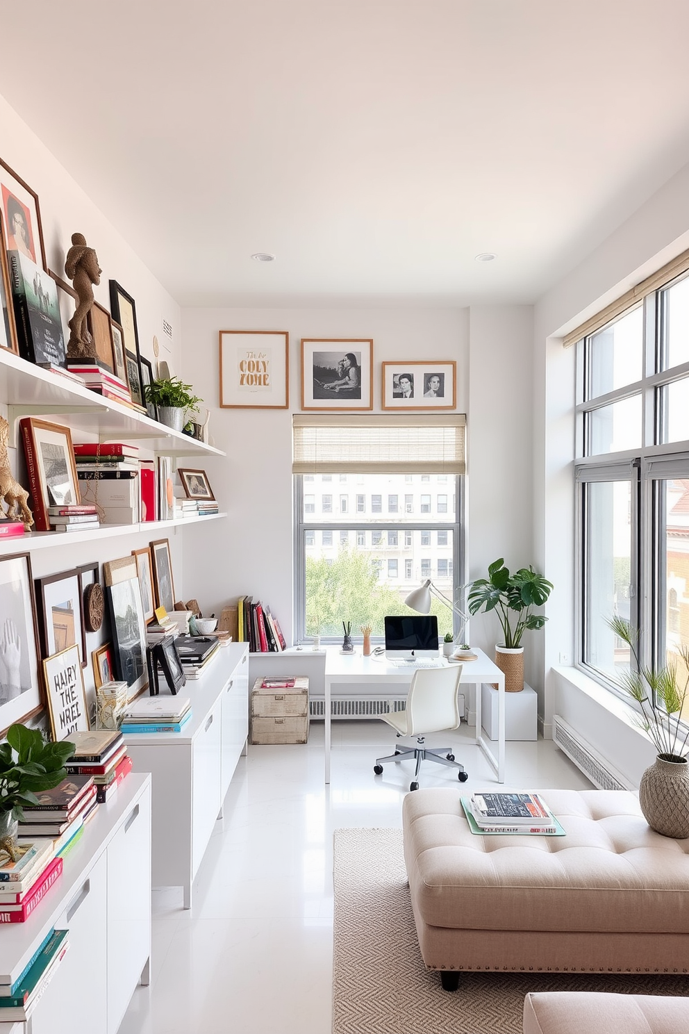 White Study Room Design Ideas 22