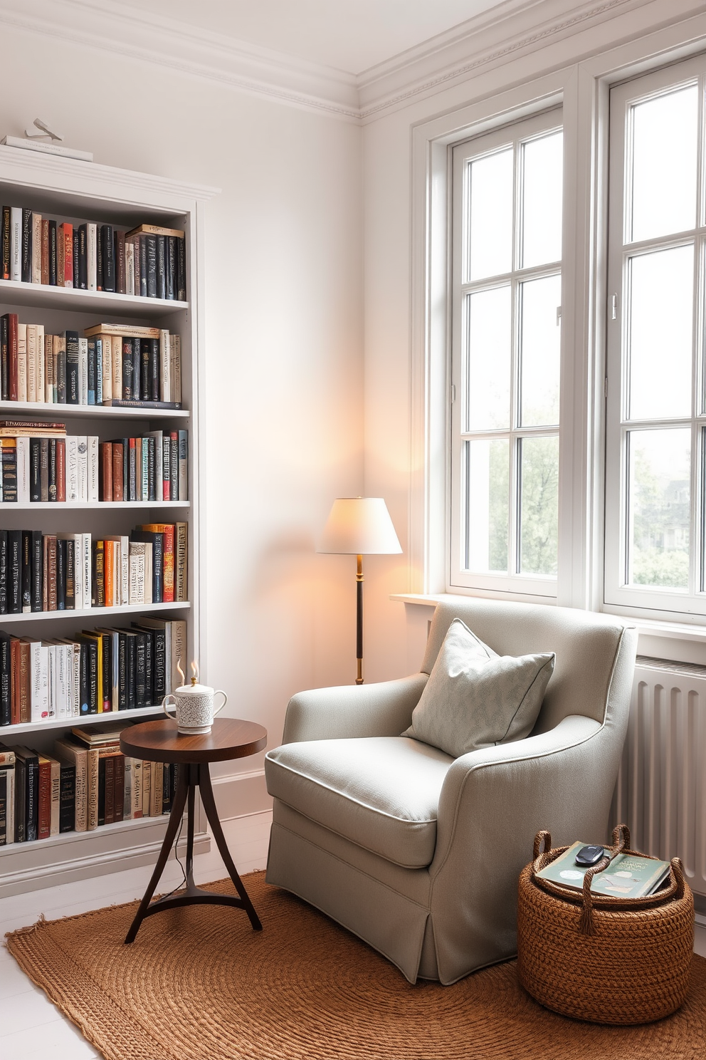 White Study Room Design Ideas 27